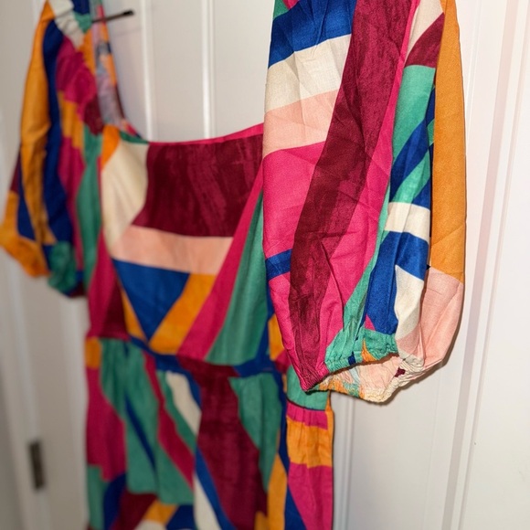 Flying Tomato Yellow and Red Sleeveless Maxi Dress - Picture 9 of 14